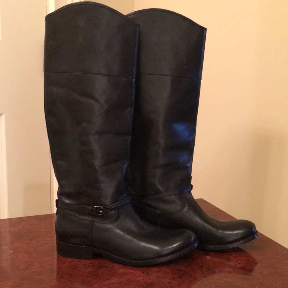 Frye Melissa Black Tall Boot
